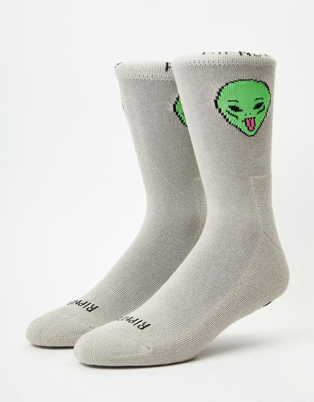 RIPNDIP We Out Here Mid Socks - Warm Grey