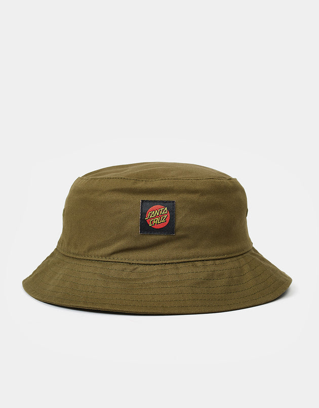Santa Cruz Classic Label Bucket Hat - Moss