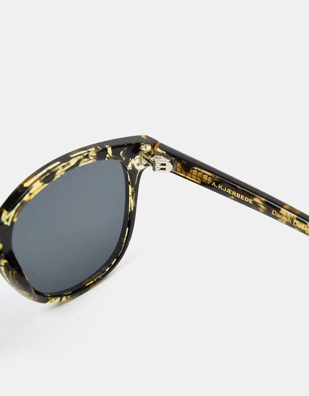 A. Kjærbede Bate Sunglasses -  Black/Yellow Tortoise