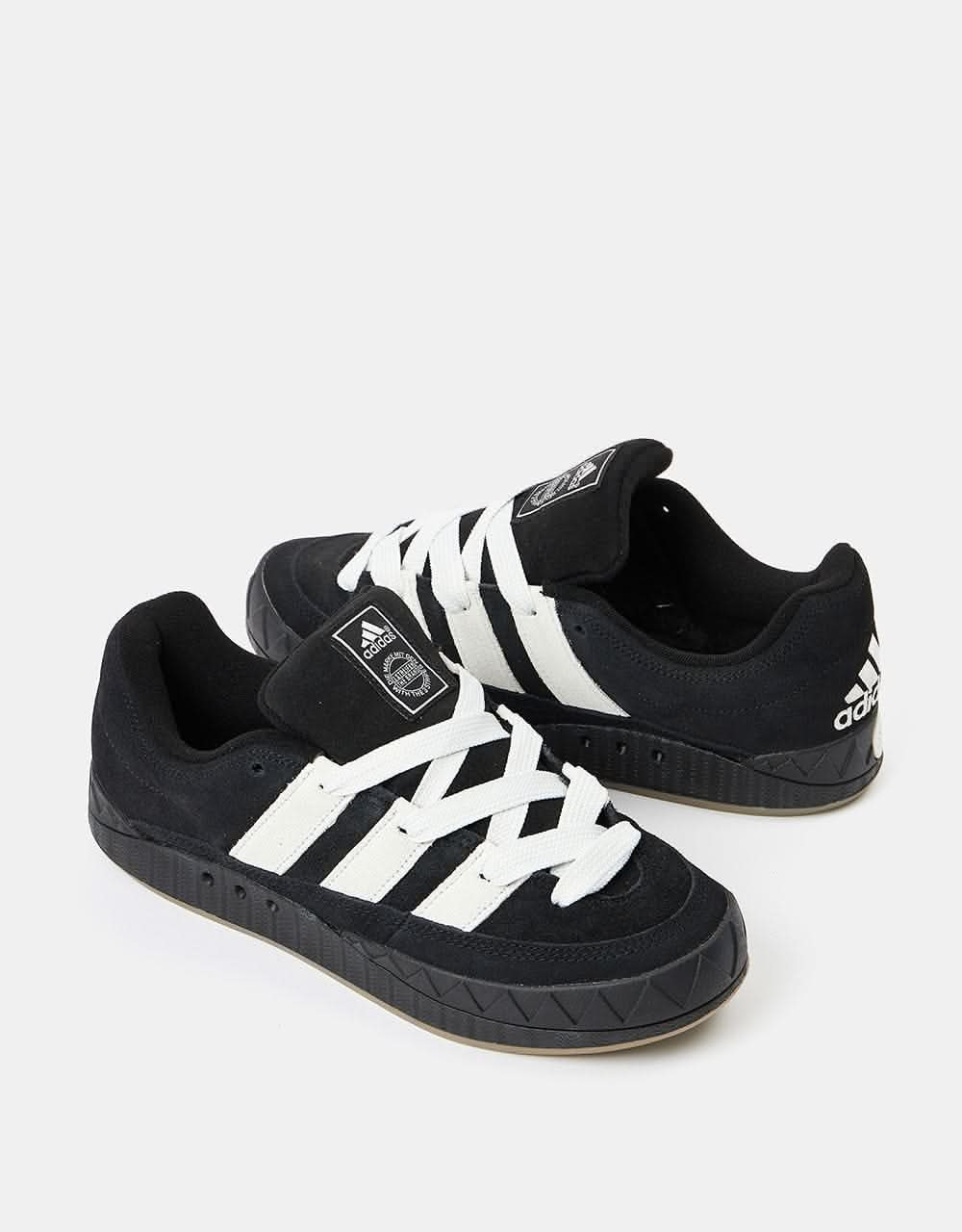 adidas Adimatic Skate Shoes - Core Black/Crystal White/Gum