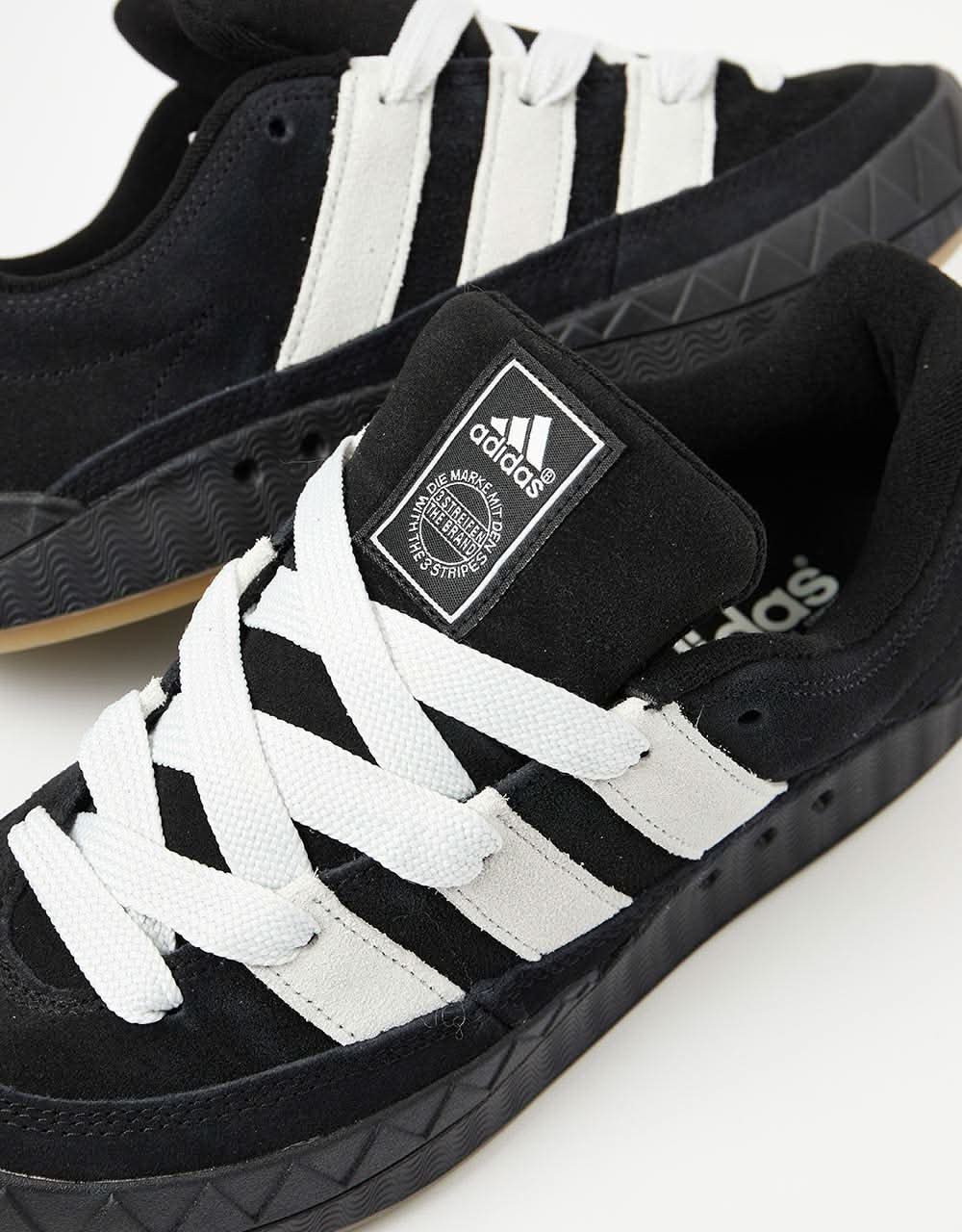 adidas Adimatic Skate Shoes - Core Black/Crystal White/Gum