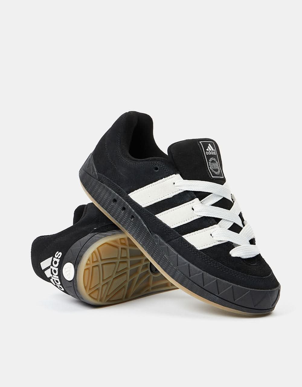 adidas Adimatic Skate Shoes - Core Black/Crystal White/Gum