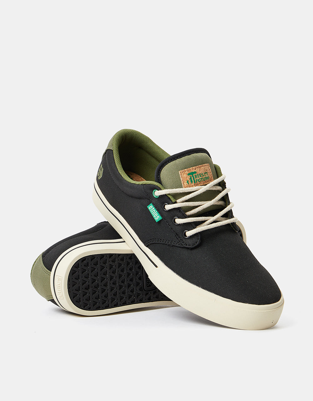 Etnies x TFTF Jameson 2 Eco Skate Shoes - Black/Olive