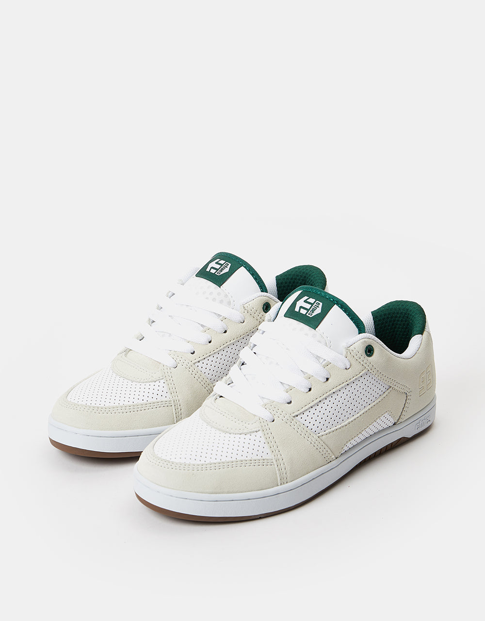 Etnies MC Rap Lo Skate Shoes - White/Green