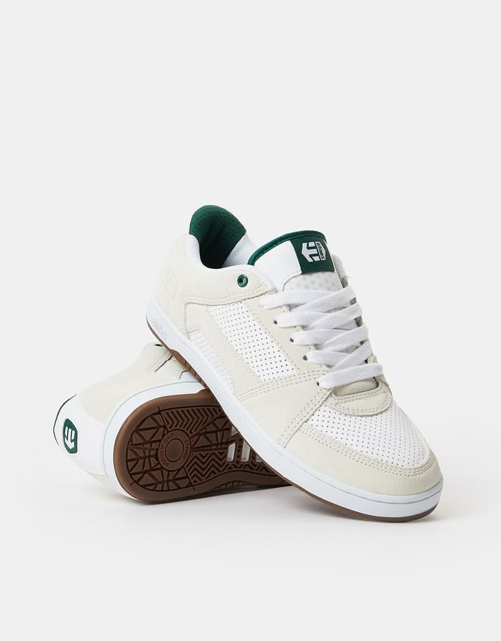 Etnies MC Rap Lo Skate Shoes - White/Green