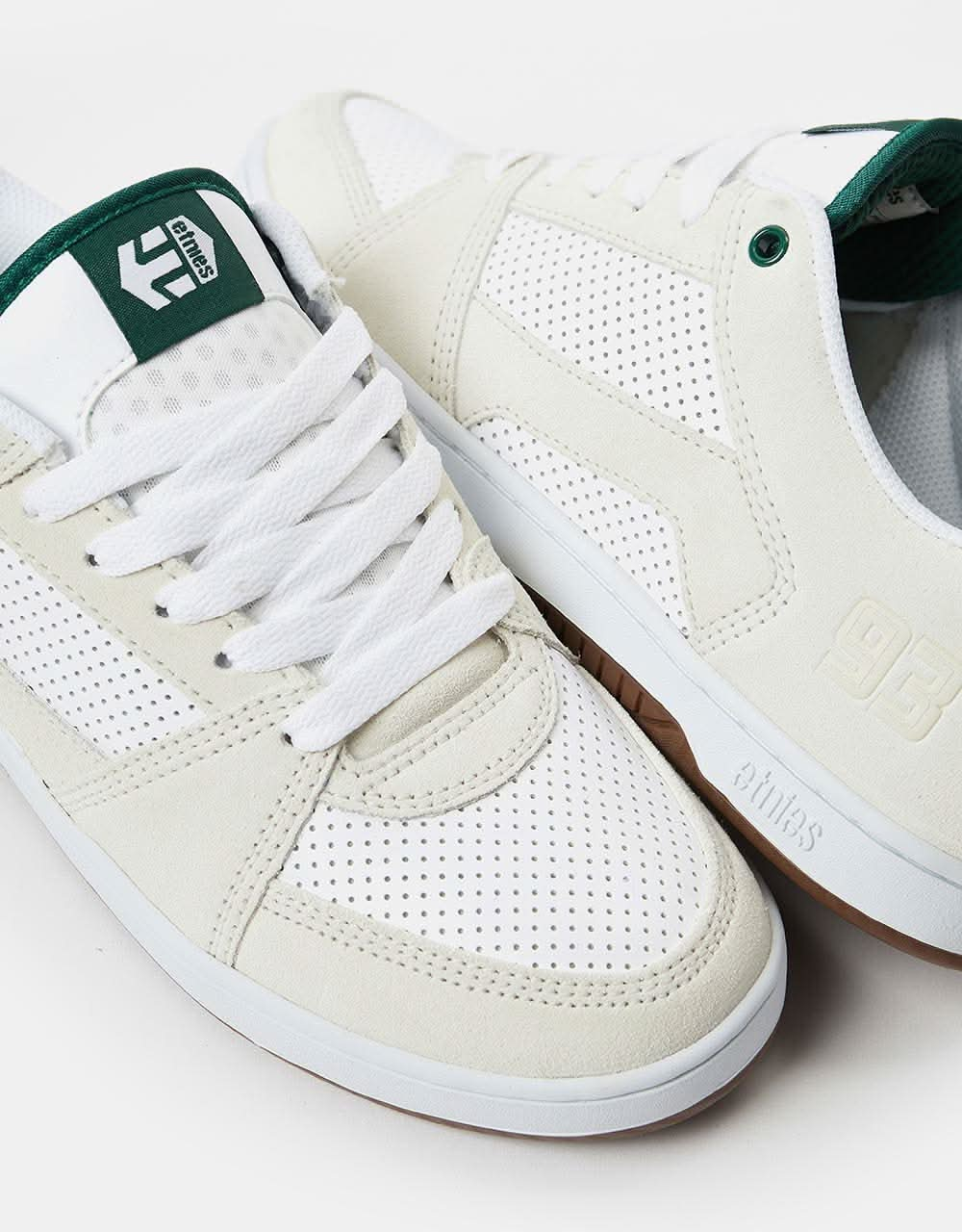 Etnies MC Rap Lo Skate Shoes - White/Green