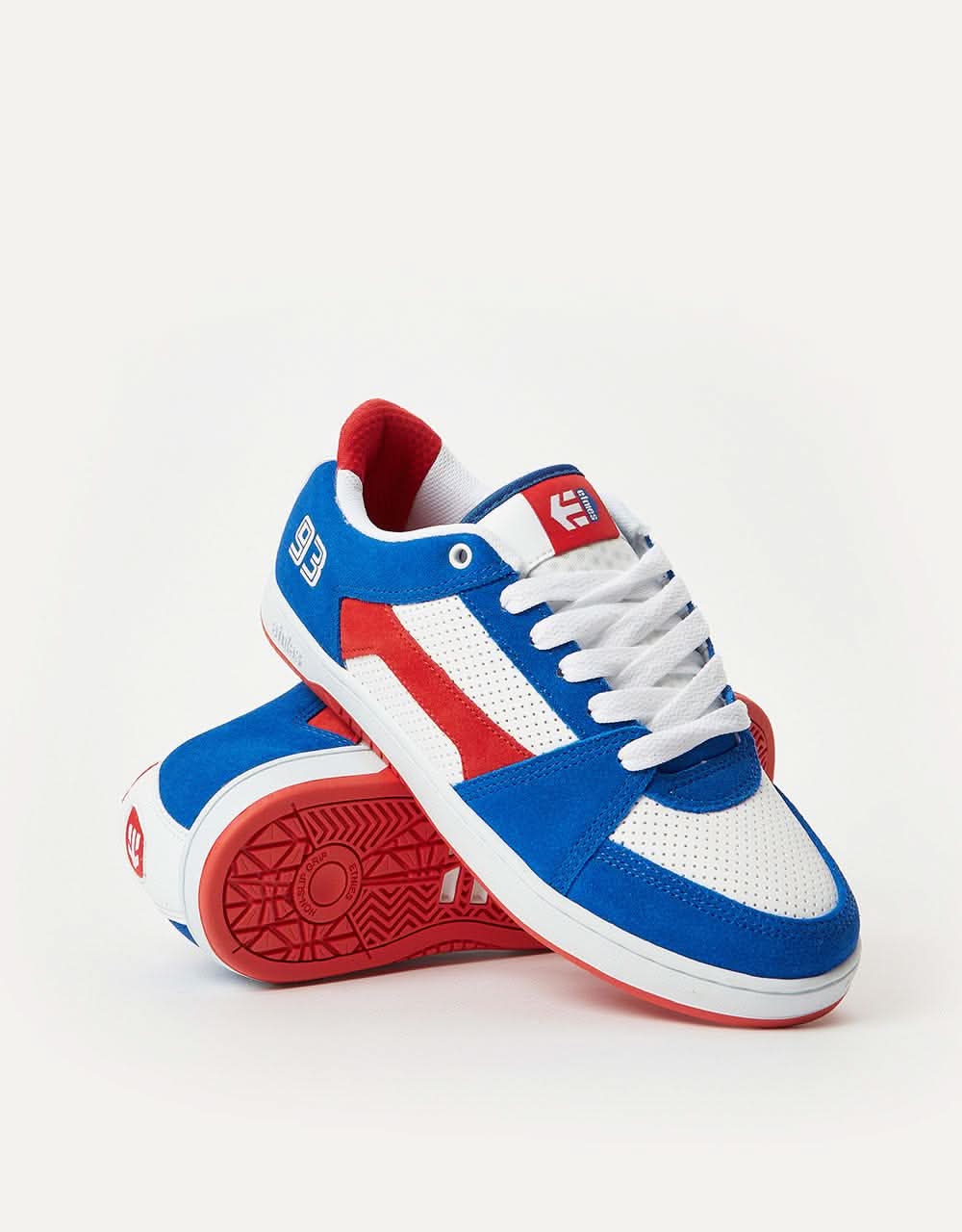 Etnies MC Rap Lo Skate Shoes - Blue/Red/White