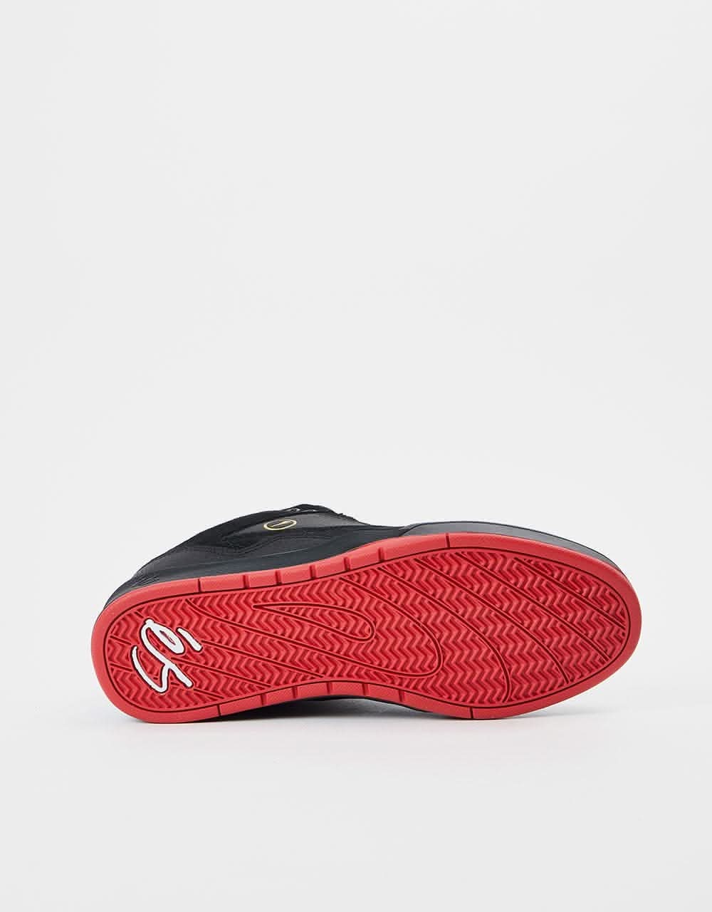 éS Stylus Mid Skate Shoes - Black/Red