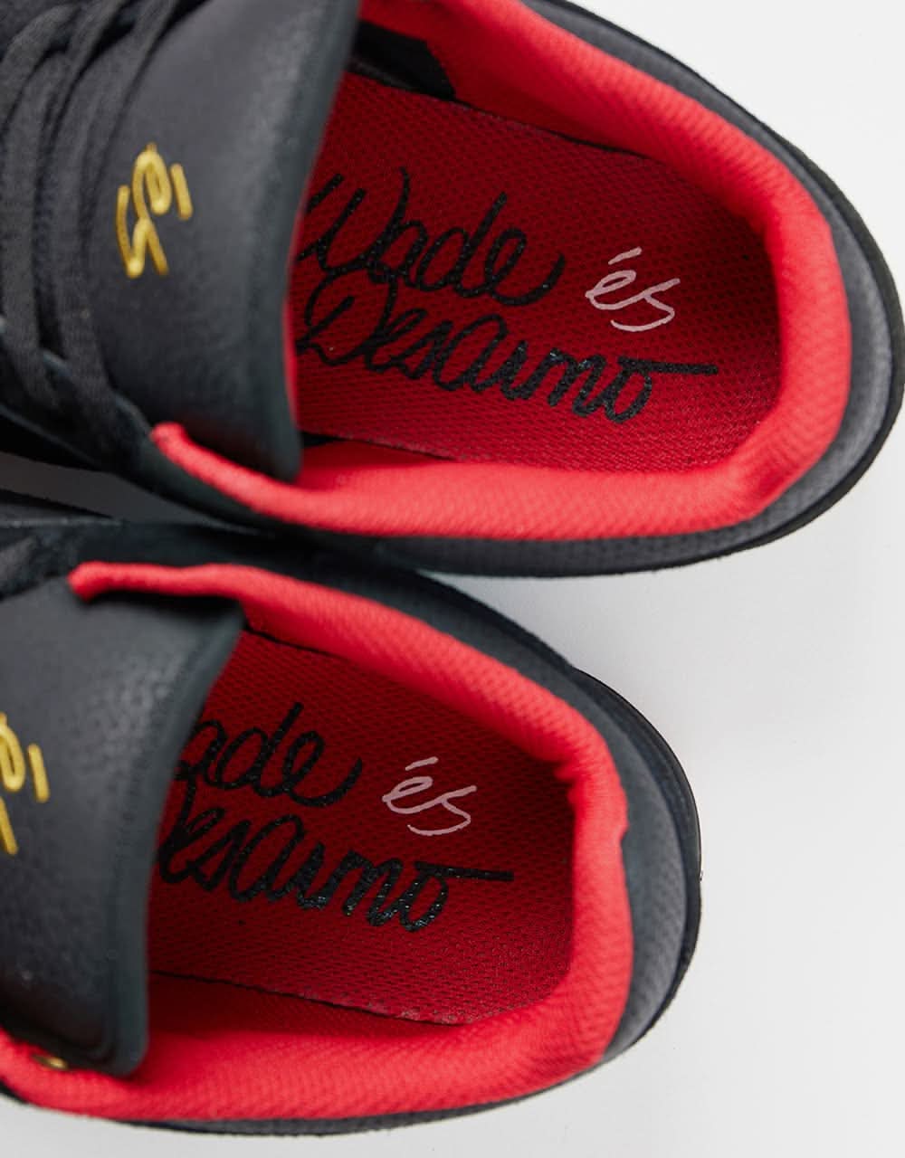éS Stylus Mid Skate Shoes - Black/Red