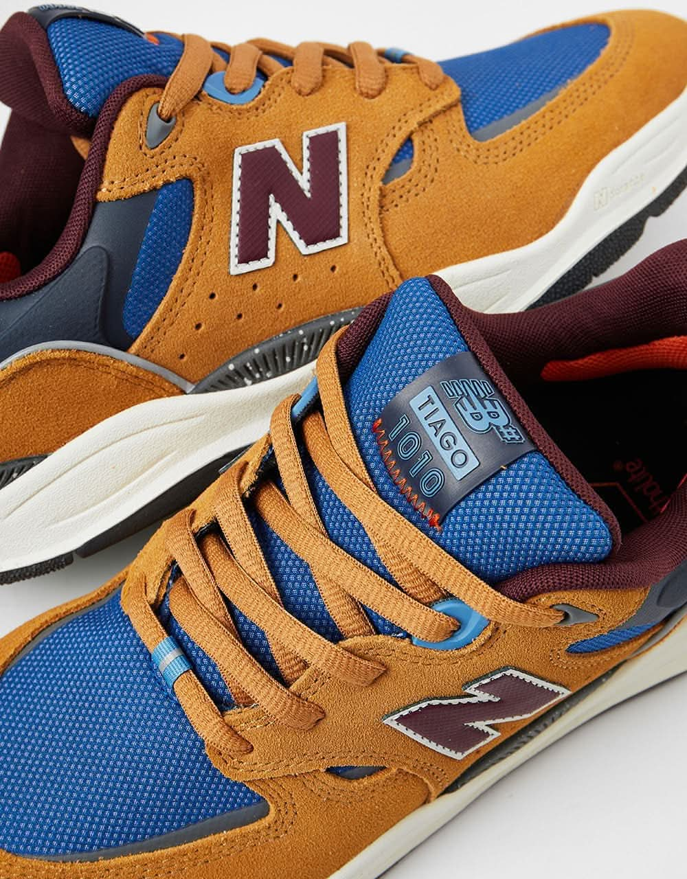 New Balance Numeric 1010 Skate Shoes - Camel/Burgundy