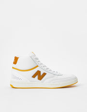 New Balance Numeric 440 Hi Skate Shoes - White/Yellow