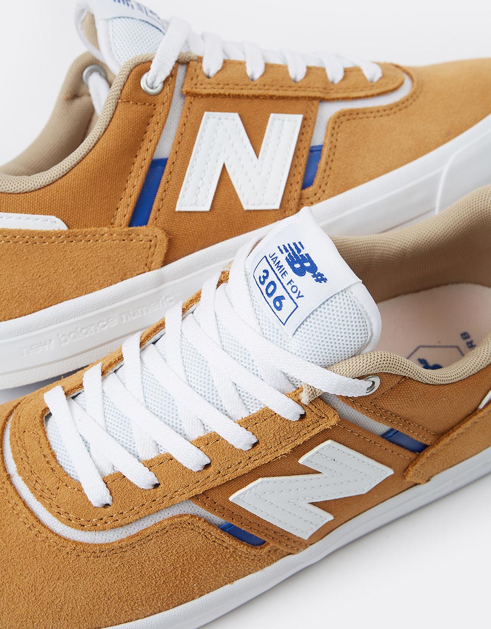 New Balance Numeric 306 Skate Shoes - Curry/White