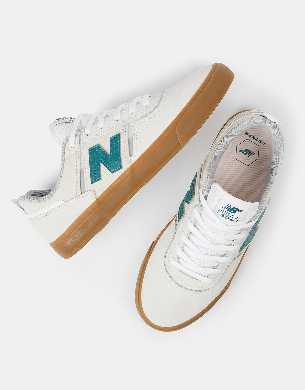 New Balance Numeric 306 Skate Shoes - Sea Salt/Teal