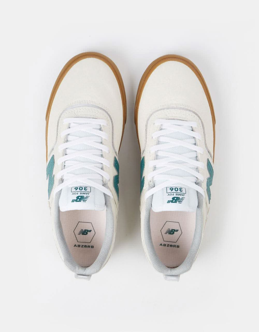 New Balance Numeric 306 Skate Shoes - Sea Salt/Teal