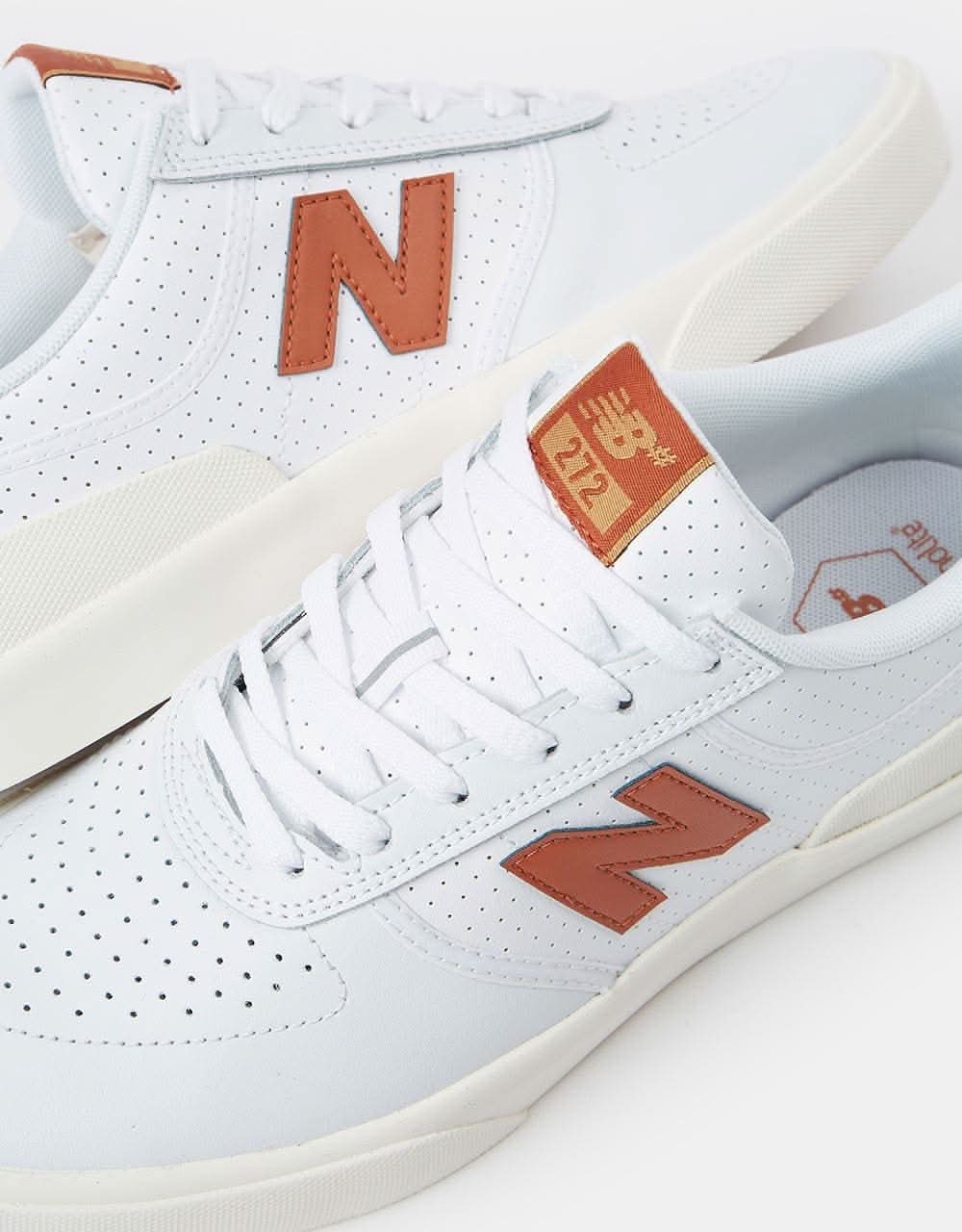 New Balance Numeric 272 Skate Shoes - White/Camel