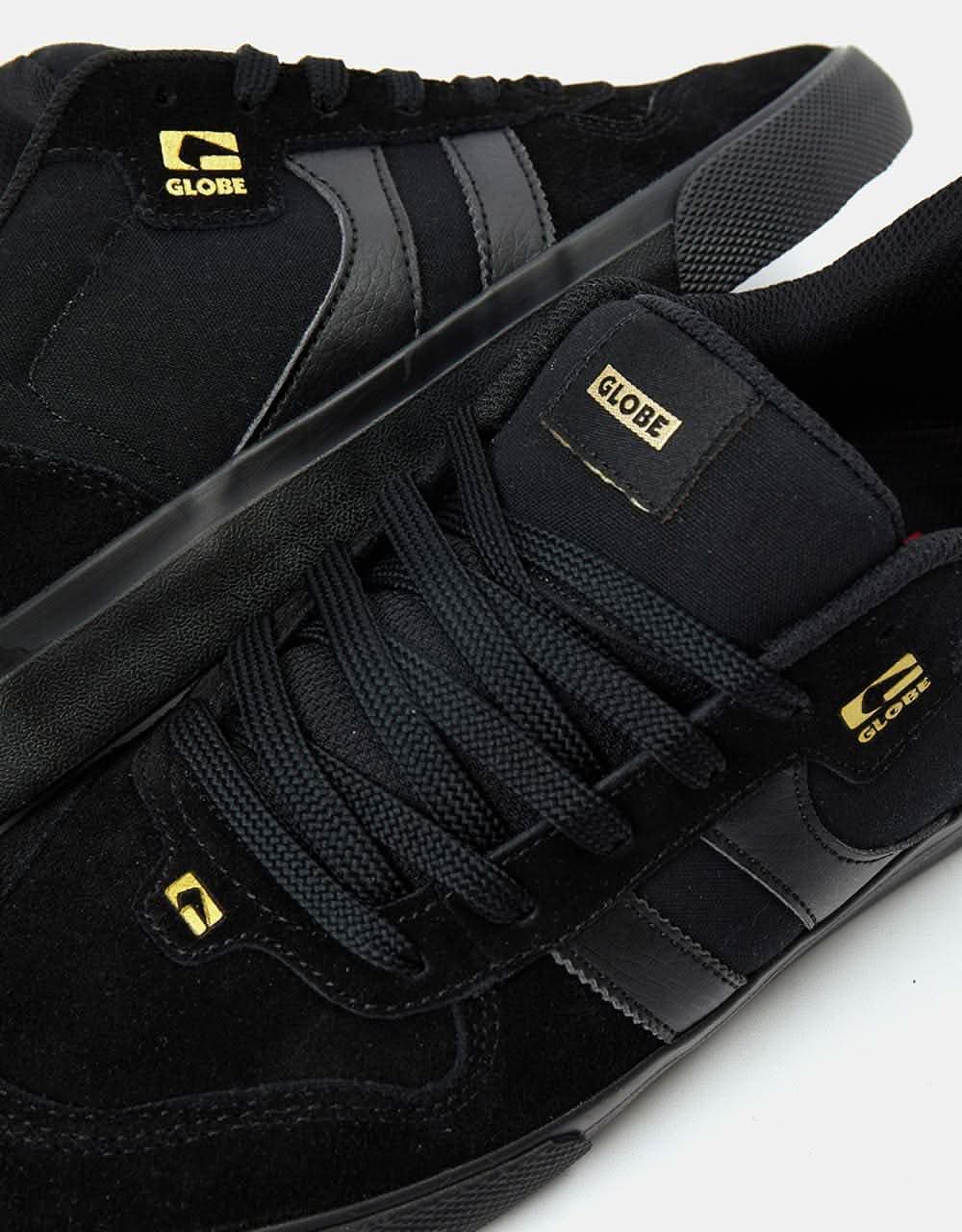 Globe Encore-2 Skate Shoes - Black/Gold Dip