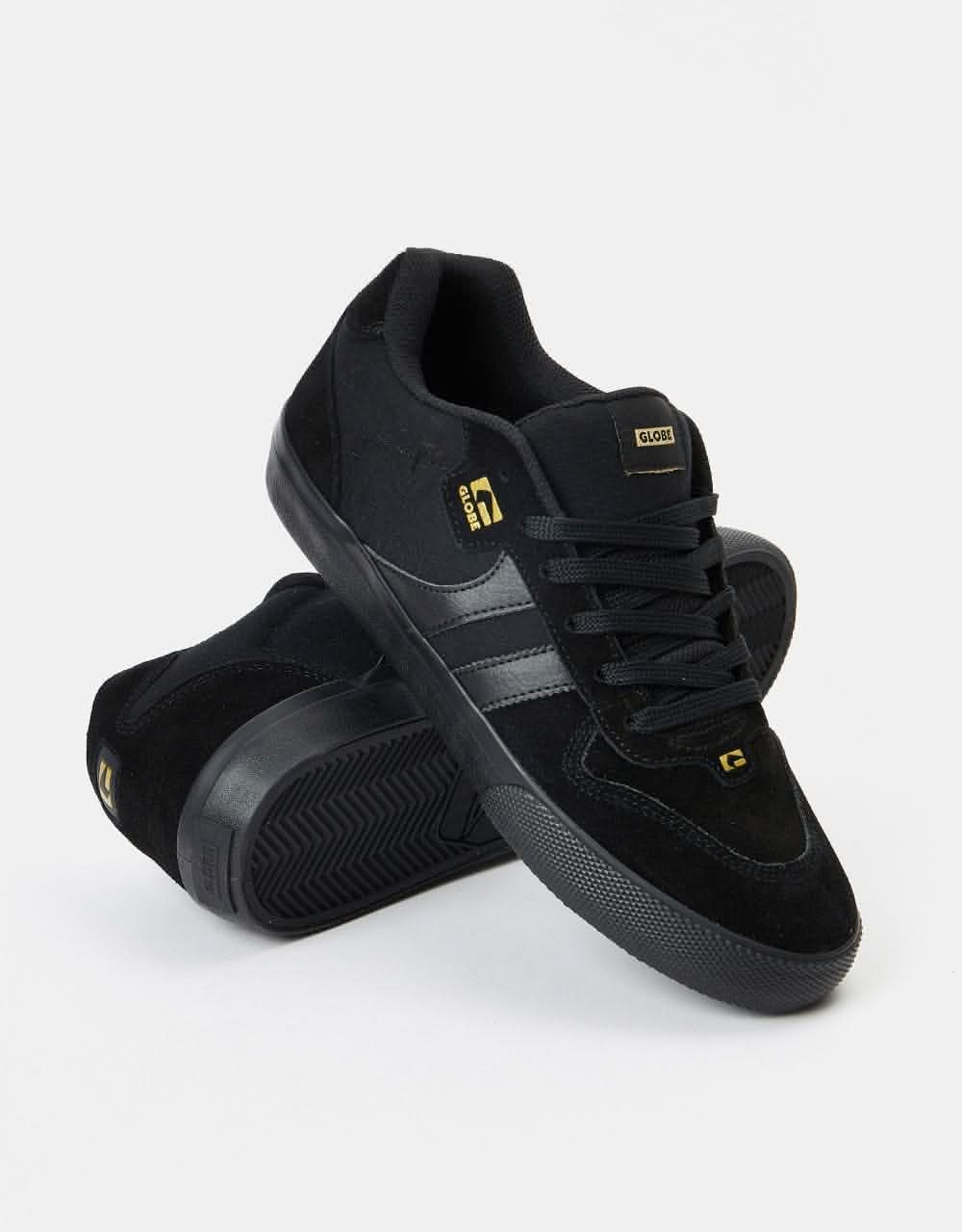 Globe Encore-2 Skate Shoes - Black/Gold Dip