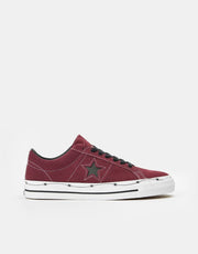 Converse One Star Pro Razor Wire Skate Shoes - Deep Bordeaux/Black/White