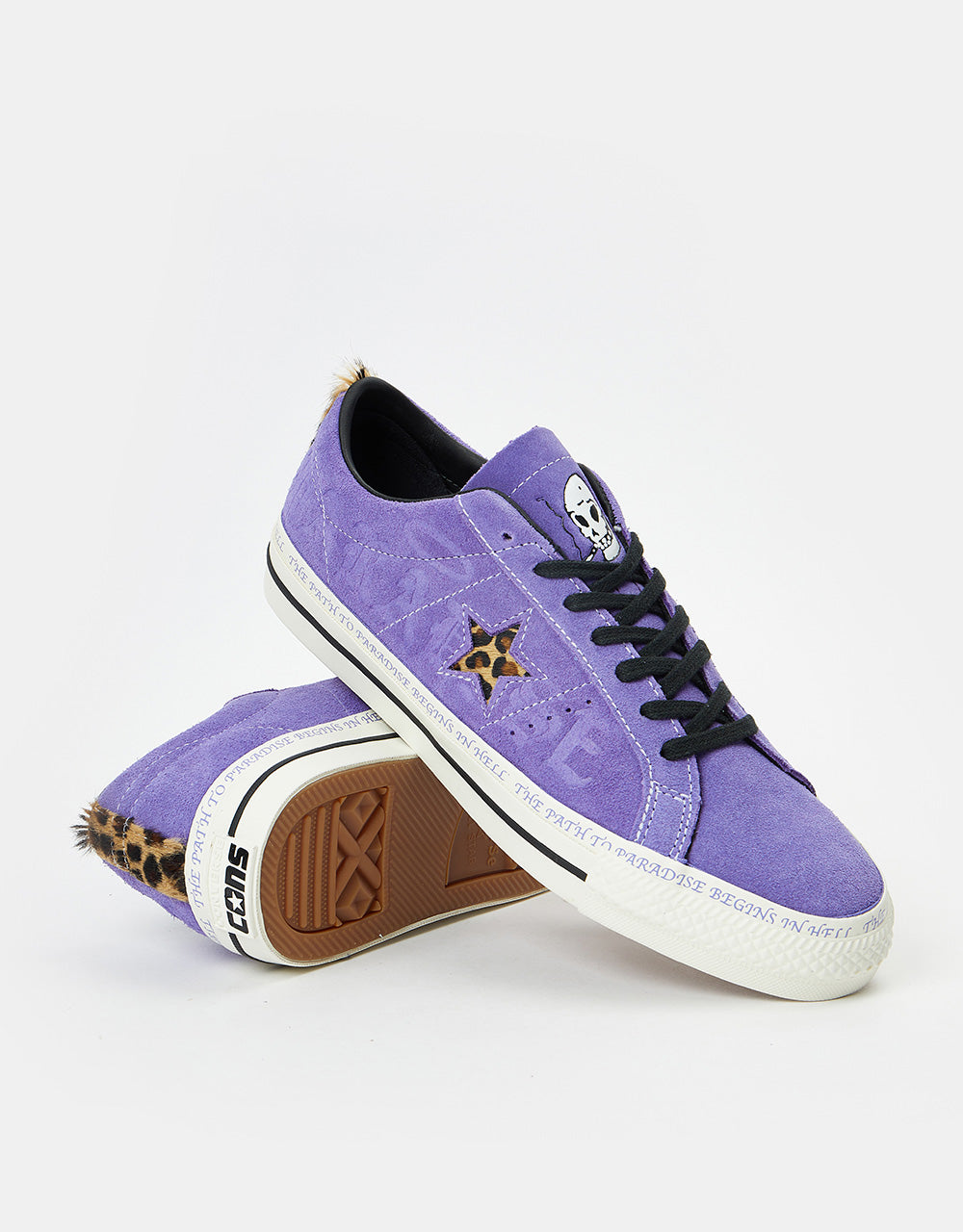 Converse x Paradise One Star Pro Sean Pablo Skate Shoes - Wild Lilac/Black/Egret