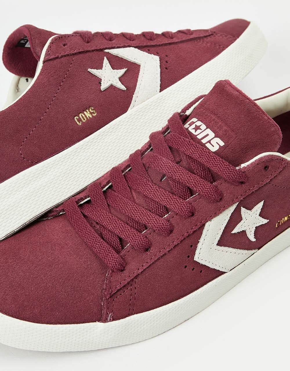 Converse PL Vulc Pro Suede Skate Shoes - Cherry Vision/Egret