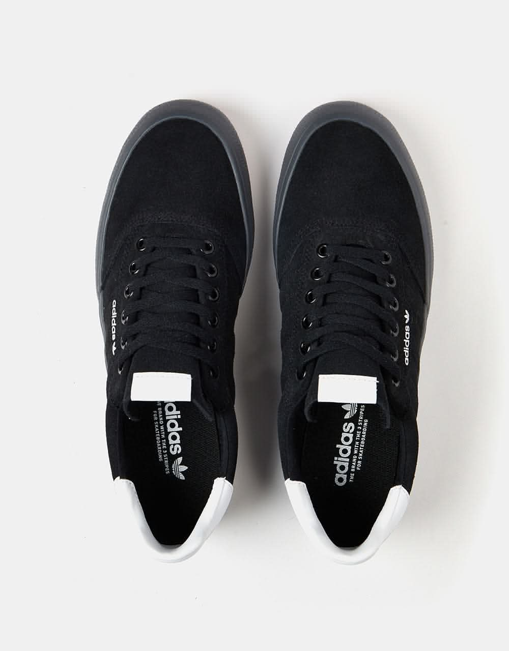 adidas 3MC Skate Shoes - Core Black/White/Better Scarlet