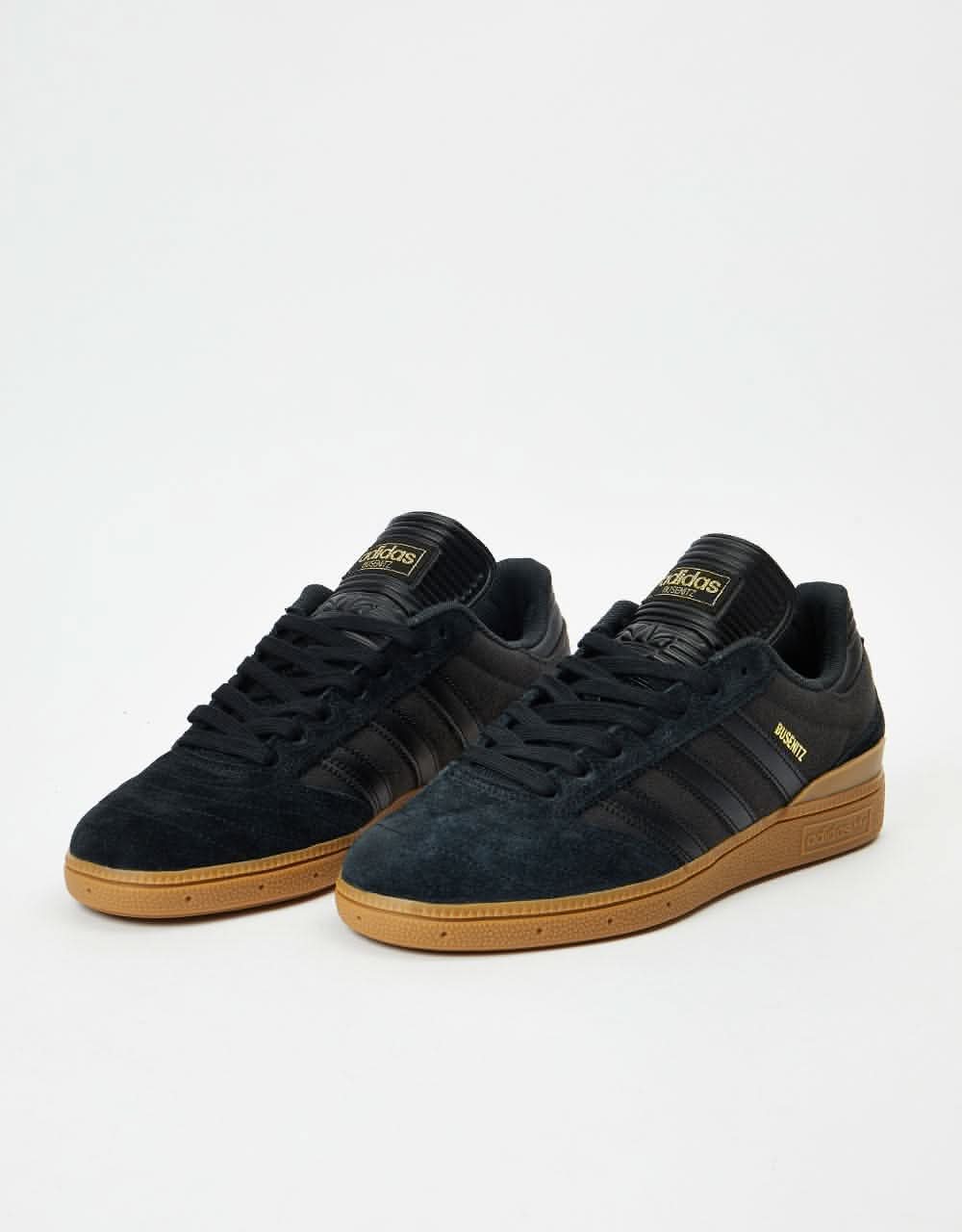 adidas Busenitz Skate Shoes - Core Black/Carbon/Gold Metallic