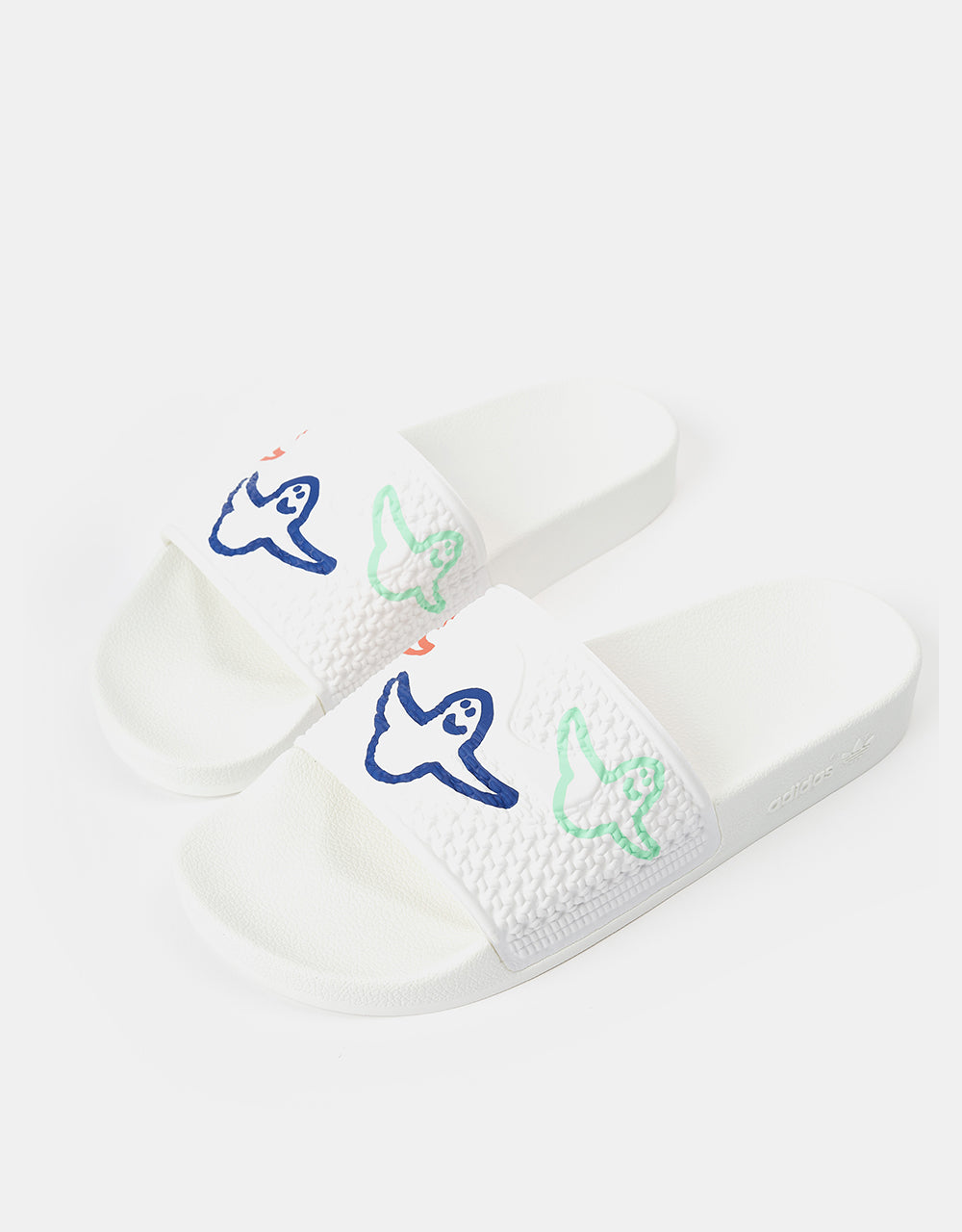 adidas Shmoofoil Slides - White/Bright Red/Pulse Mint