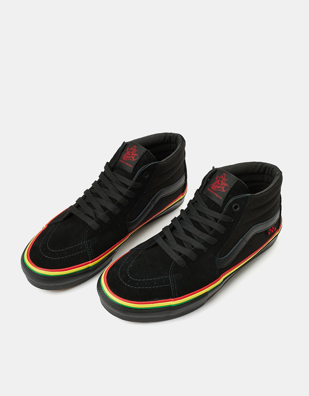 Vans Skate Grosso Mid Shoes - (Rasta) Black