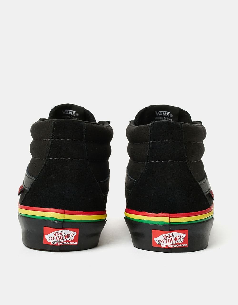 Vans Skate Grosso Mid Shoes - (Rasta) Black