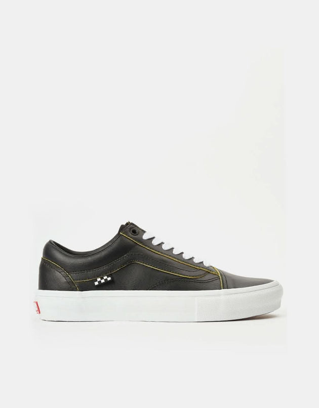 Vans Skate Old Skool R1 UK Exclusive Skate Shoes - (Wearaway) Black/True White