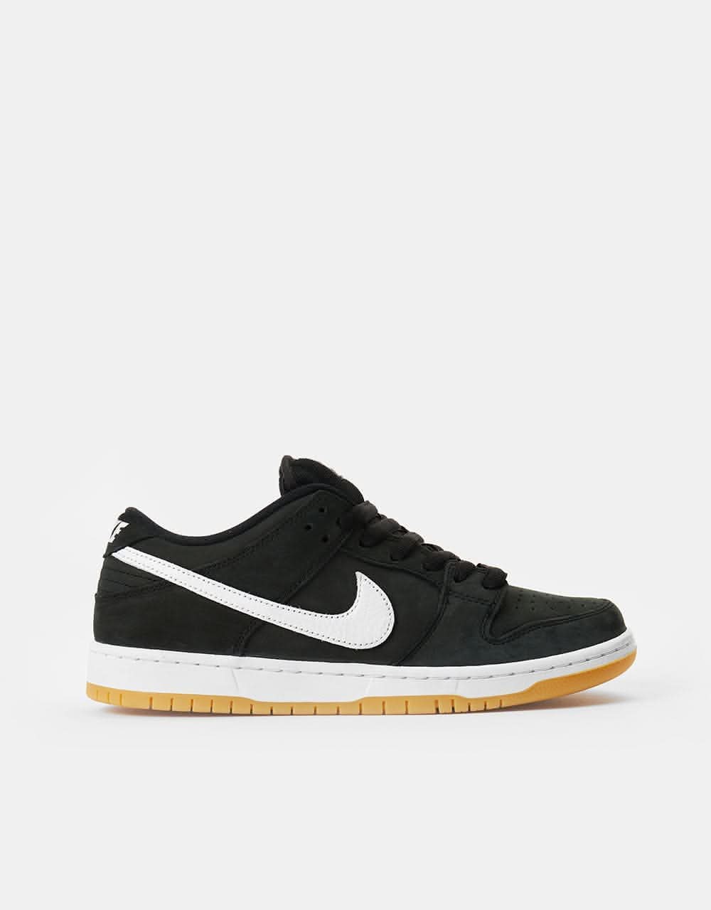 Nike SB Dunk Low Pro Premium Skate Shoes Black/White-Black
