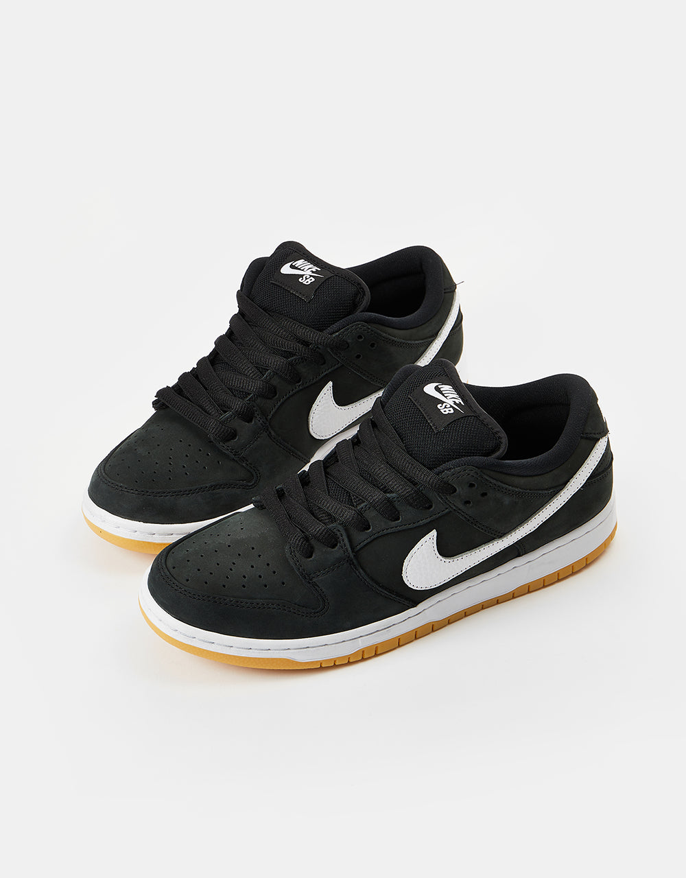 Nike SB Dunk Low Pro Premium Skate Shoes - Black/White-Black