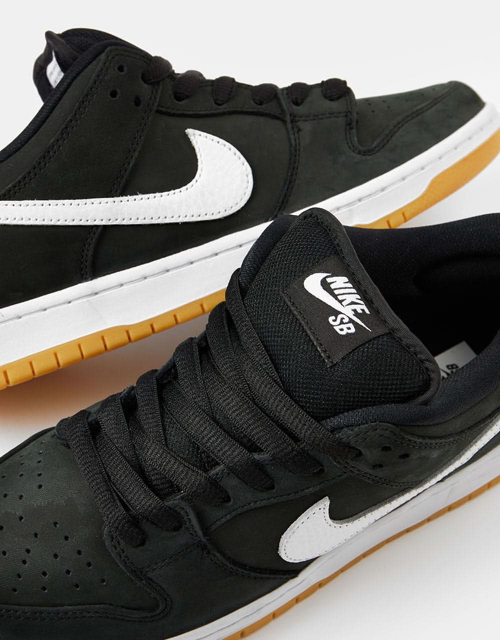 Nike SB Dunk Low Pro Premium Skate Shoes Black/White-Black