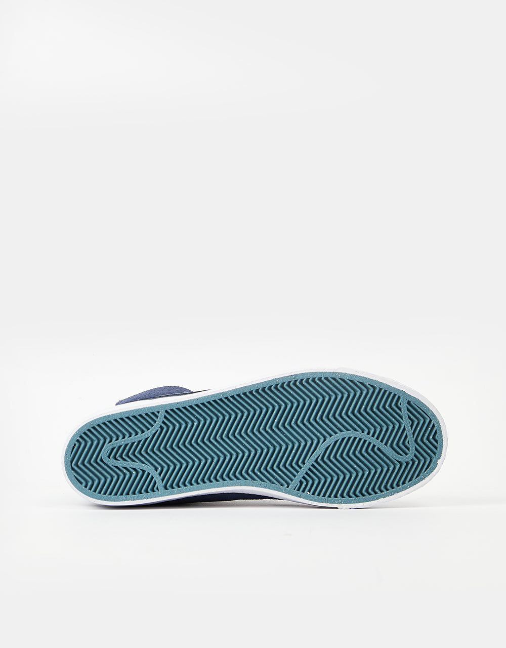Nike SB Zoom Blazer Mid Skate Shoes - Midnight Navy/Noise Aqua-Midnight Navy
