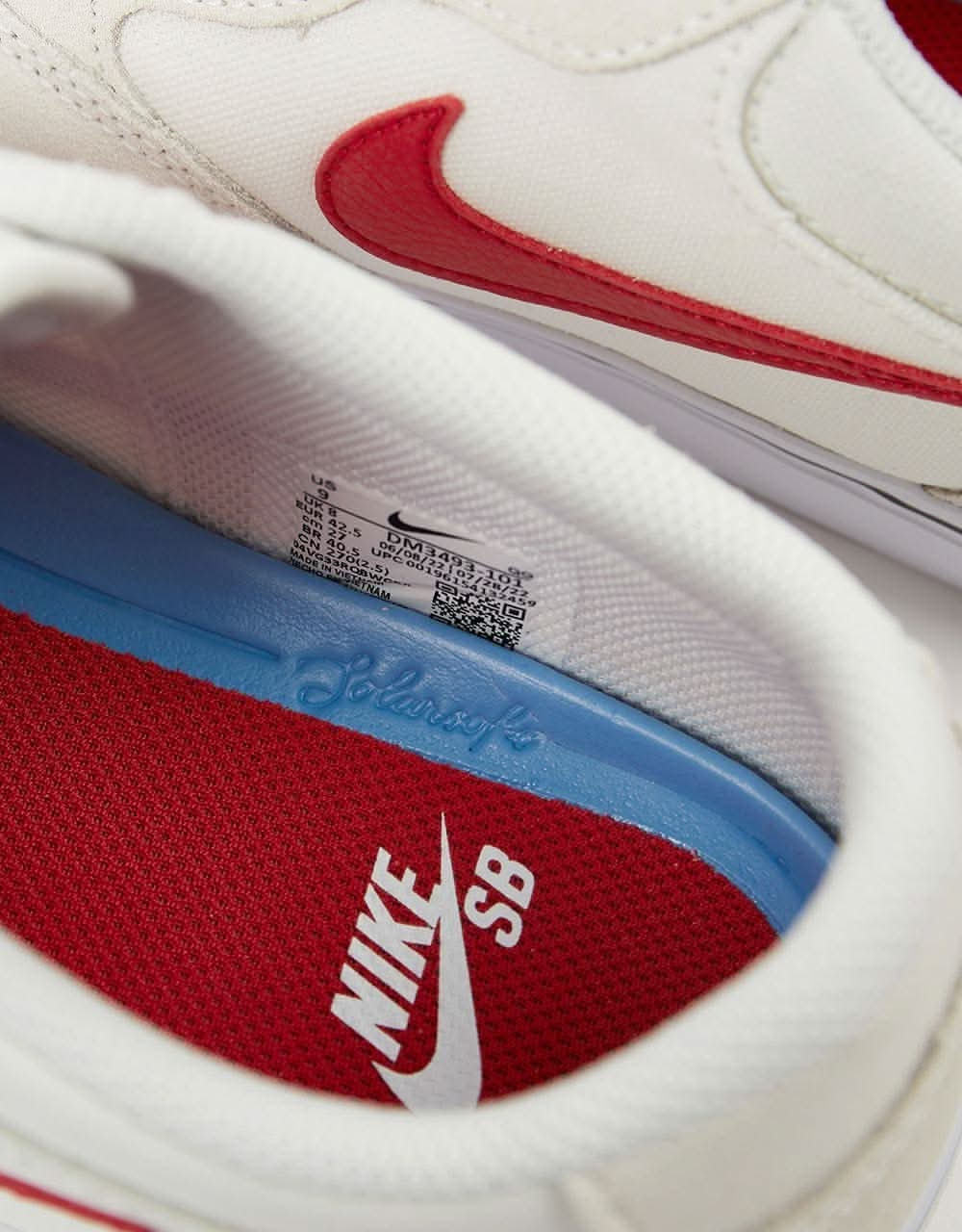 Nike SB Chron 2 Skate Shoes - Summit White/University Red-Phantom