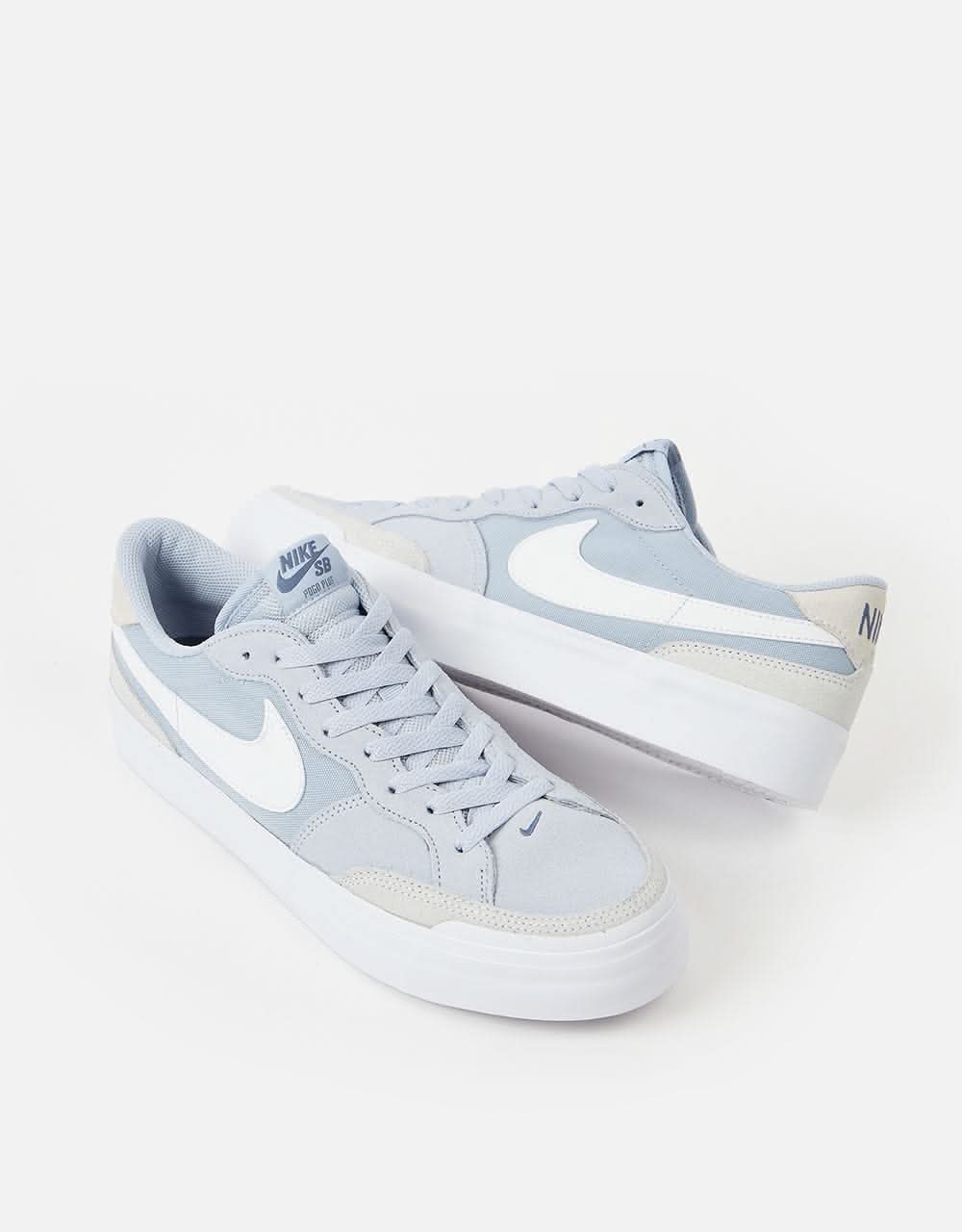 Nike SB Zoom Pogo Plus Skate Shoes - Blue Whisper/White-Football Grey