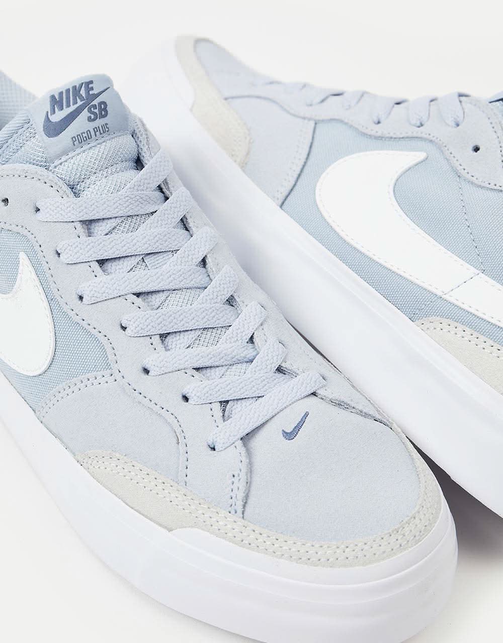 Nike SB Zoom Pogo Plus Skate Shoes - Blue Whisper/White-Football Grey