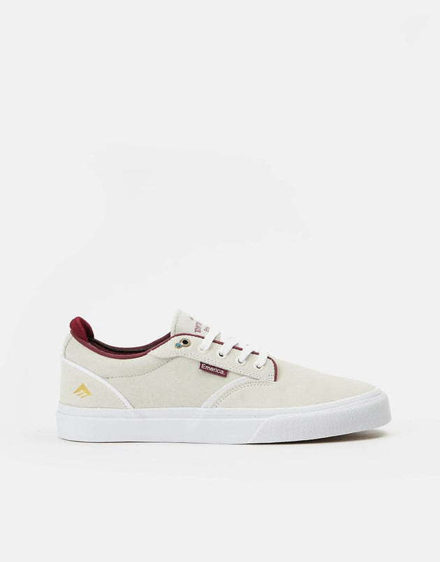 Emerica Dickson Skate Shoes - White