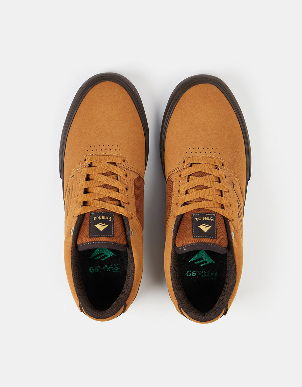 Emerica The Low Vulc Skate Shoes - Tan/Brown