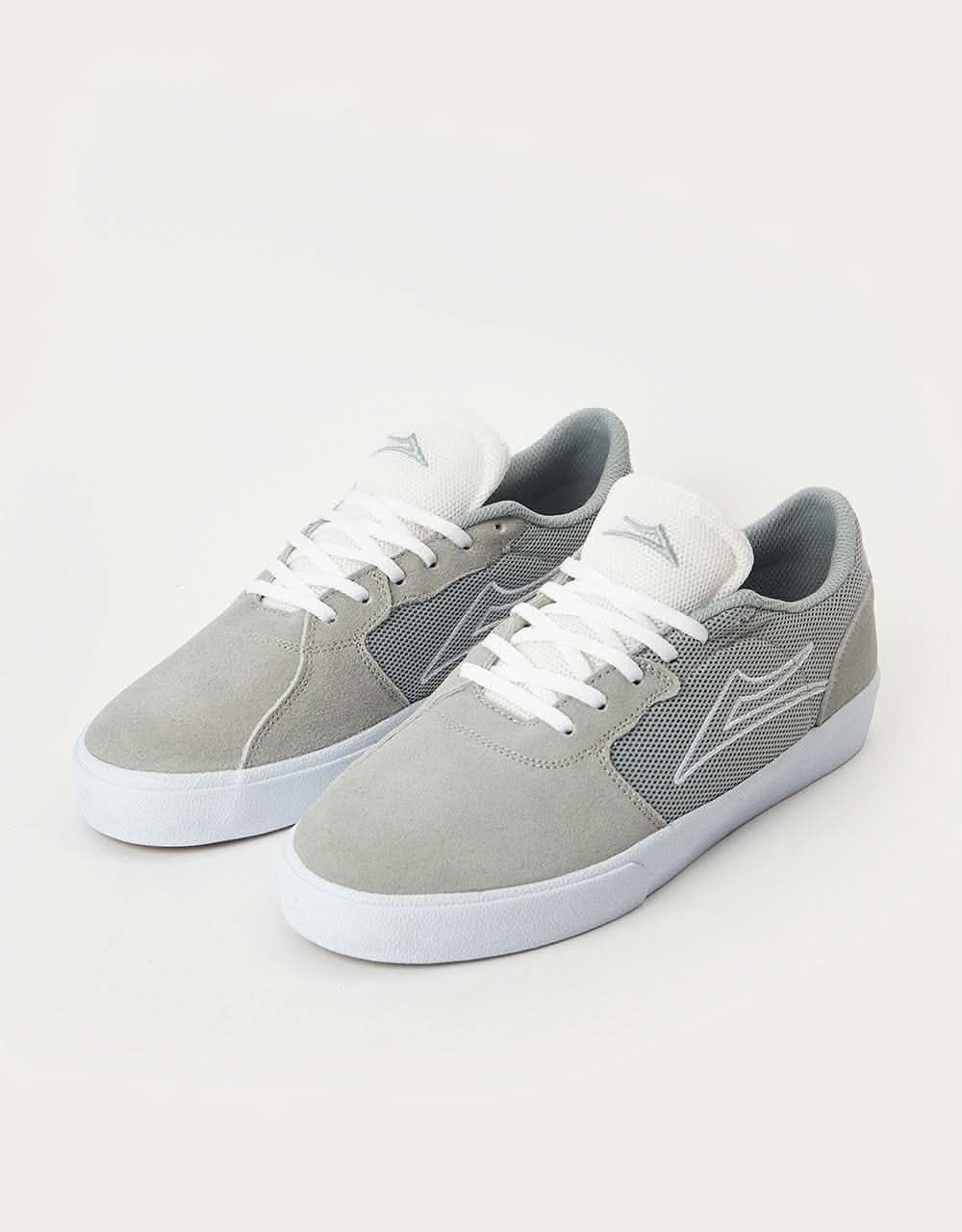 Lakai Cardiff Skate Shoes - Light Grey Suede