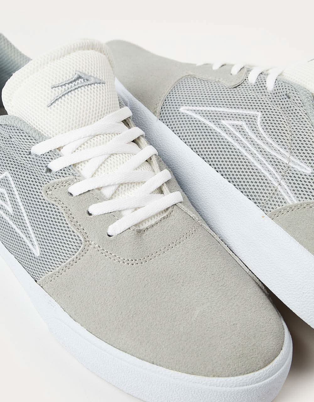 Lakai Cardiff Skate Shoes - Light Grey Suede