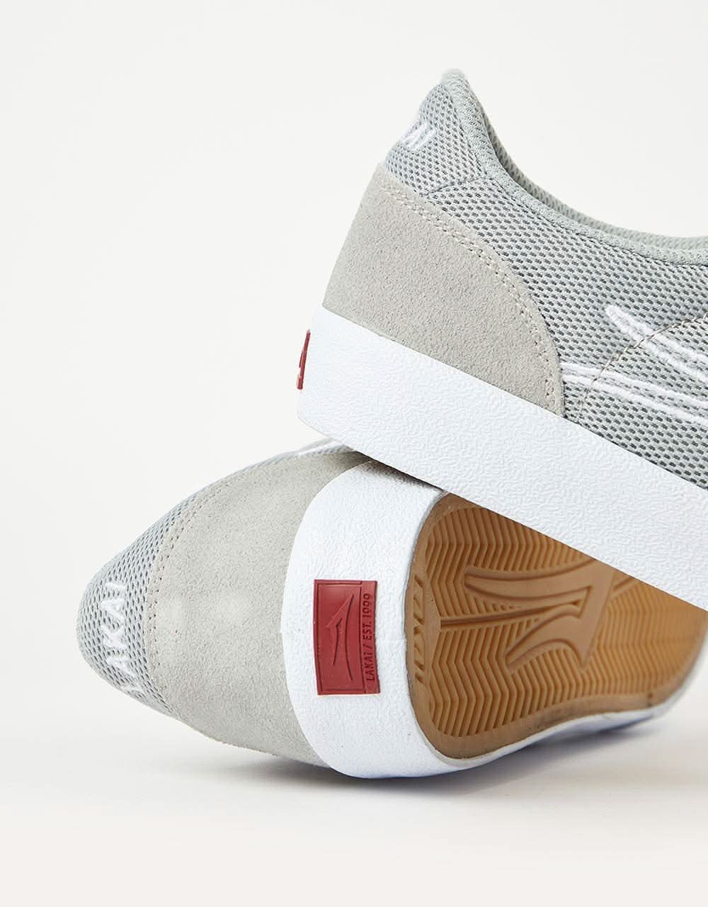 Lakai Cardiff Skate Shoes - Light Grey Suede