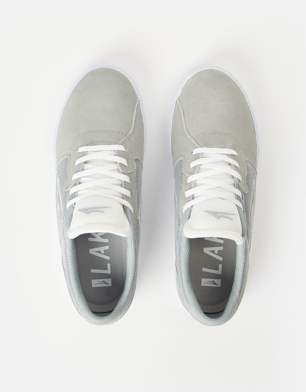Lakai Cardiff Skate Shoes - Light Grey Suede