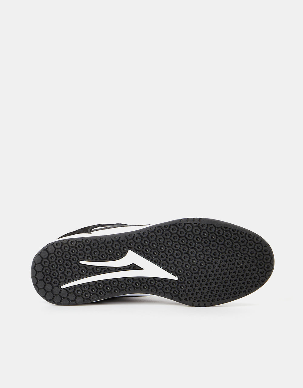 Lakai Telford Low Skate Shoes - Black/White Suede