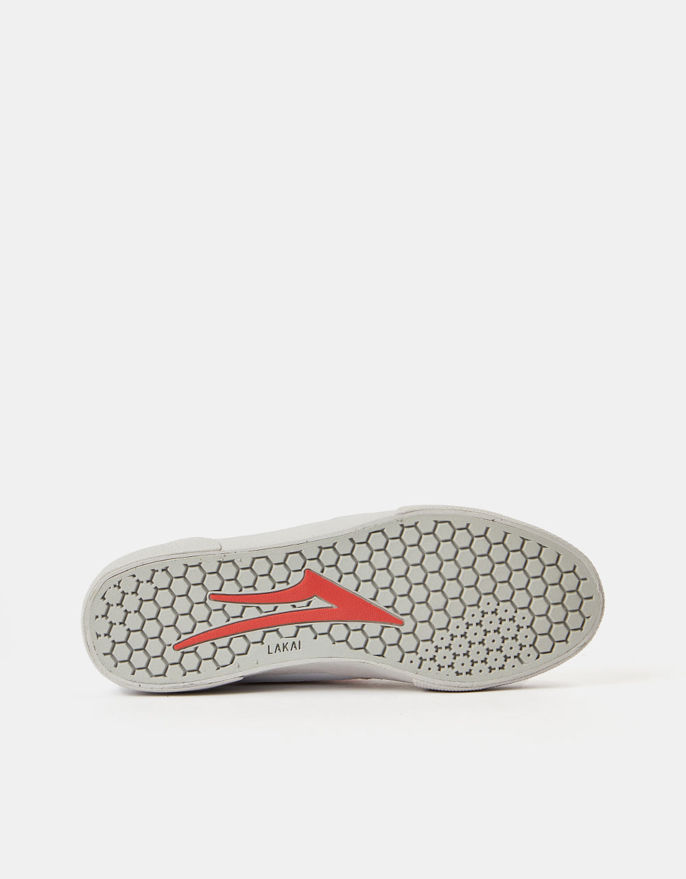 Lakai Cambridge Skate Shoes - White/Coral Suede