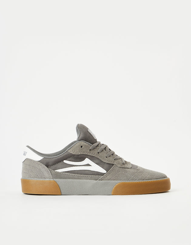 Lakai Cambridge Skate Shoes - Light Grey/Gum Suede
