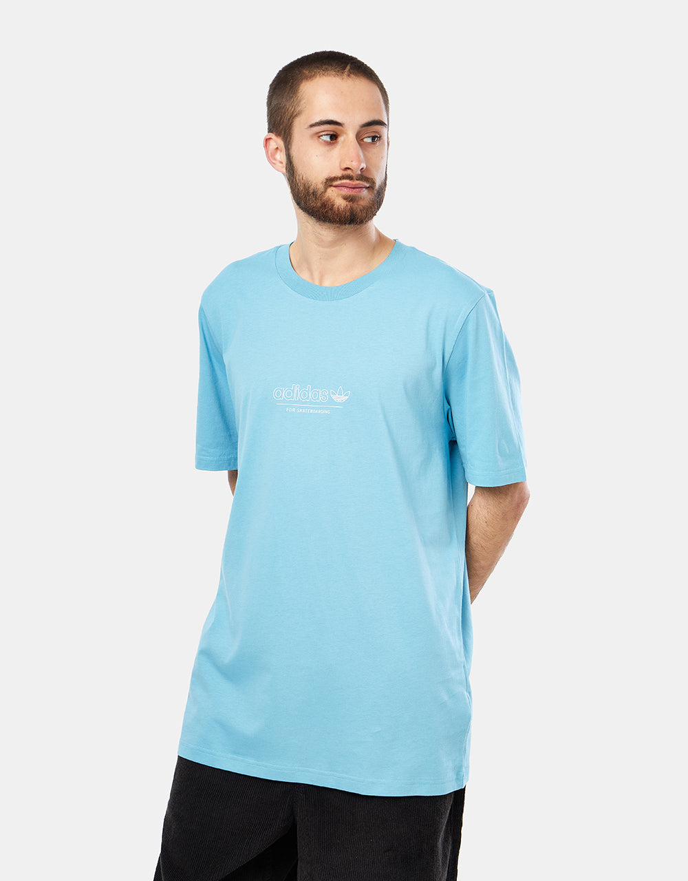 adidas 4.0 Strike T-Shirt - Preloved Blue/White