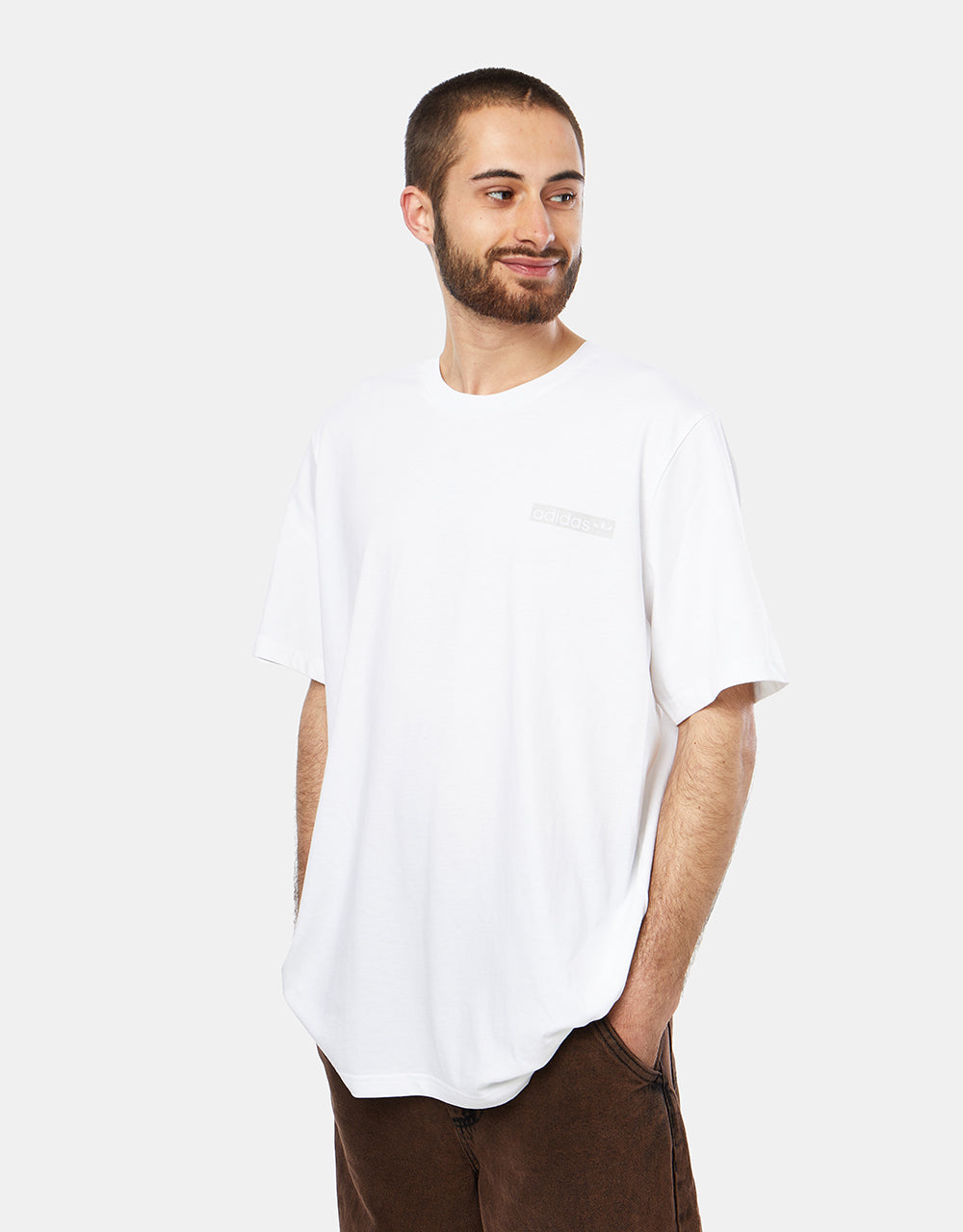 adidas 4.0 Circle T-Shirt - White/Grey One