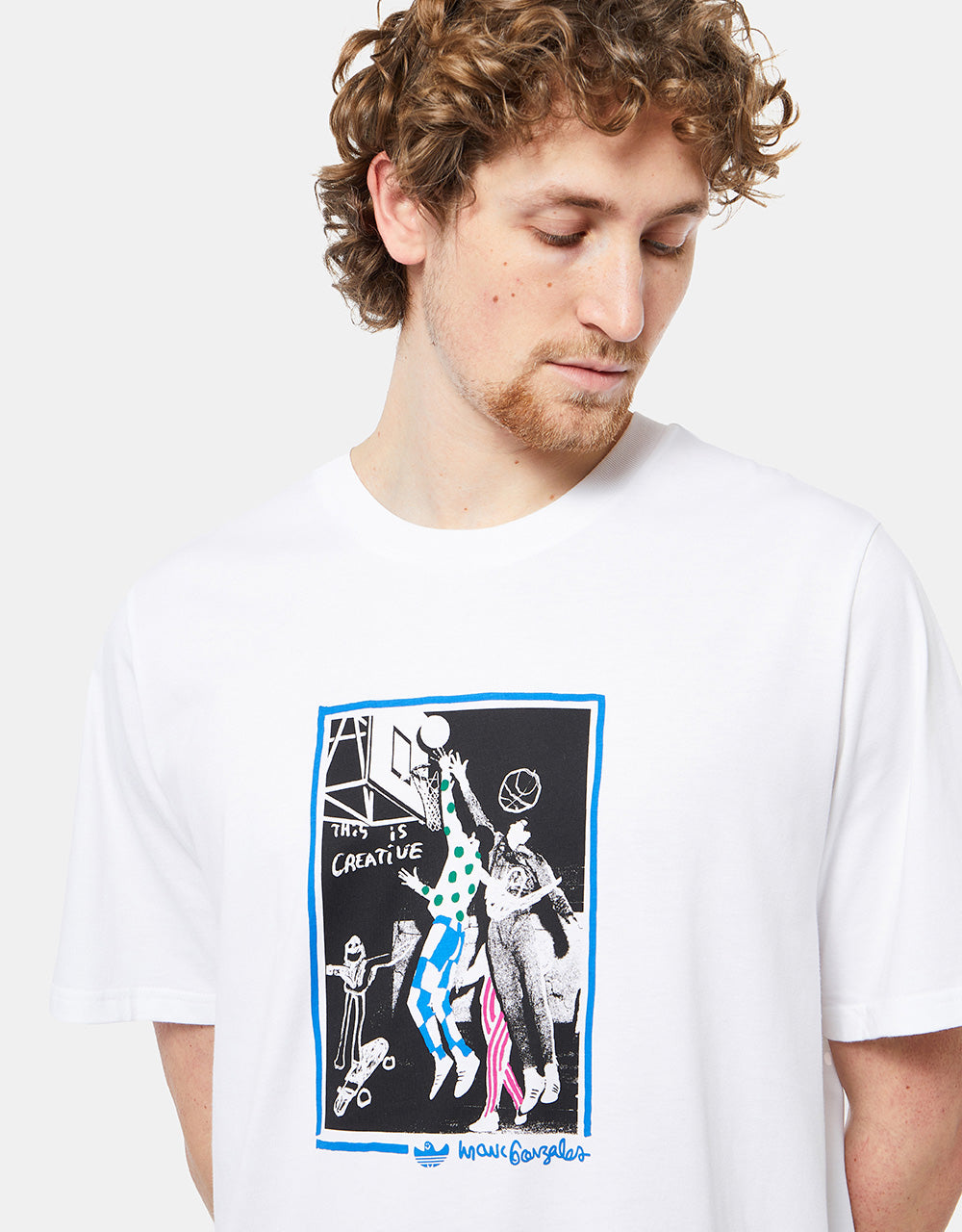 adidas x Gonz Olympic T-Shirt - White/Multicolor