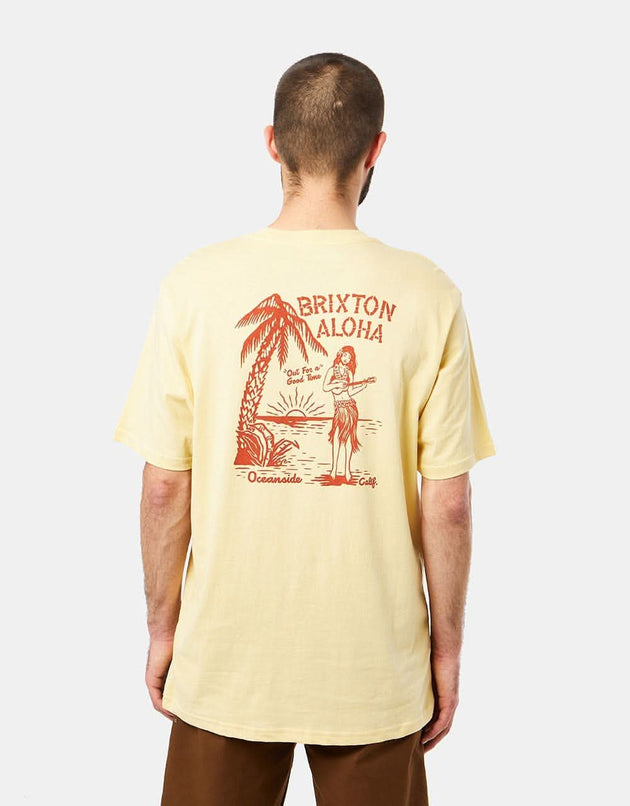 Brixton Good Time T-Shirt - Straw